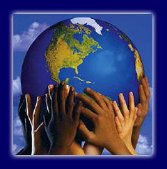 Many Hands Holding Up the Earth